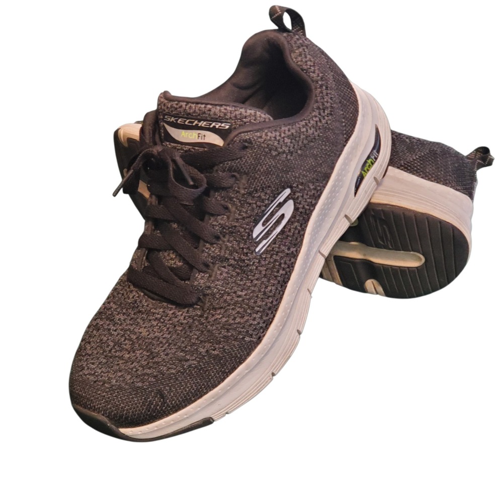 Skechers Shoes Mens Size 8 Gray Arch Fit Paradyme Sport Sneakers  Knit 232041